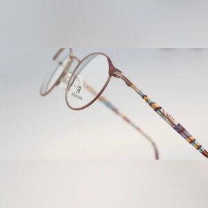 Rodenstock- R 2425-C 135 - 90s Vintage Oval Colorful Eye Glasses-NOS- Frame Only